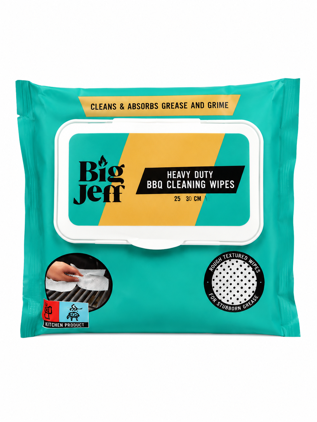 Heavy duty BBQ Cleaning wipes